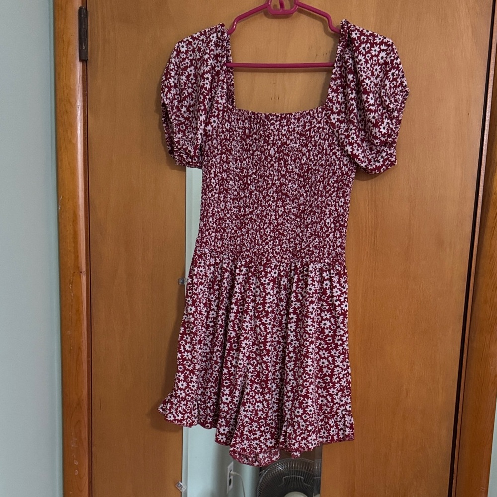 Floral Puff Sleeve Romper